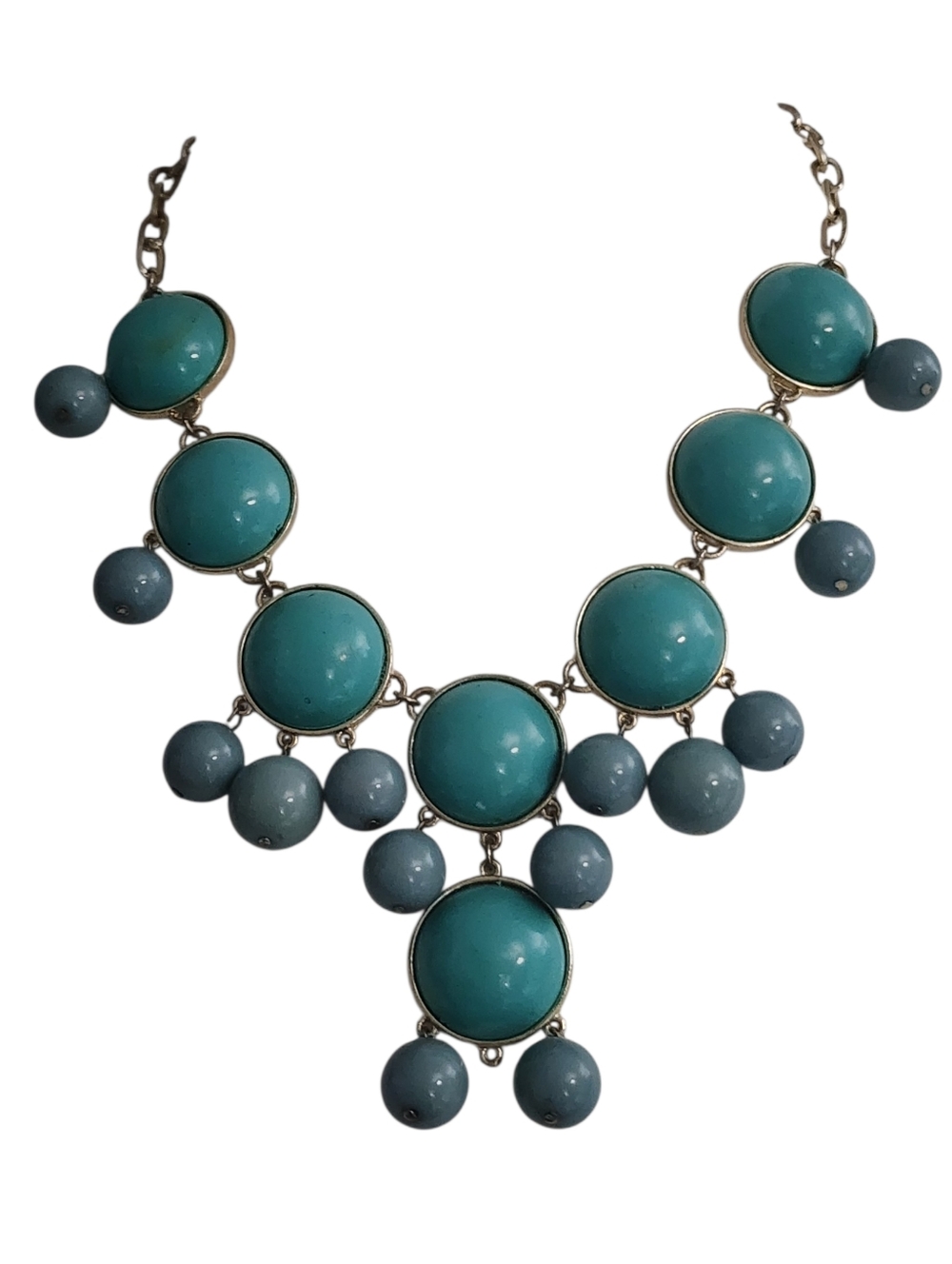 Turquoise Statement Bib Necklace - Picture 1 of 6